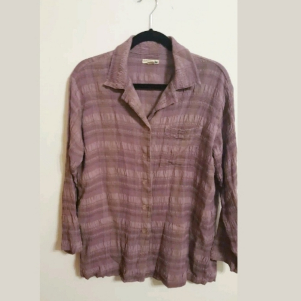 Democracy Textured Tencel Blouse...XS